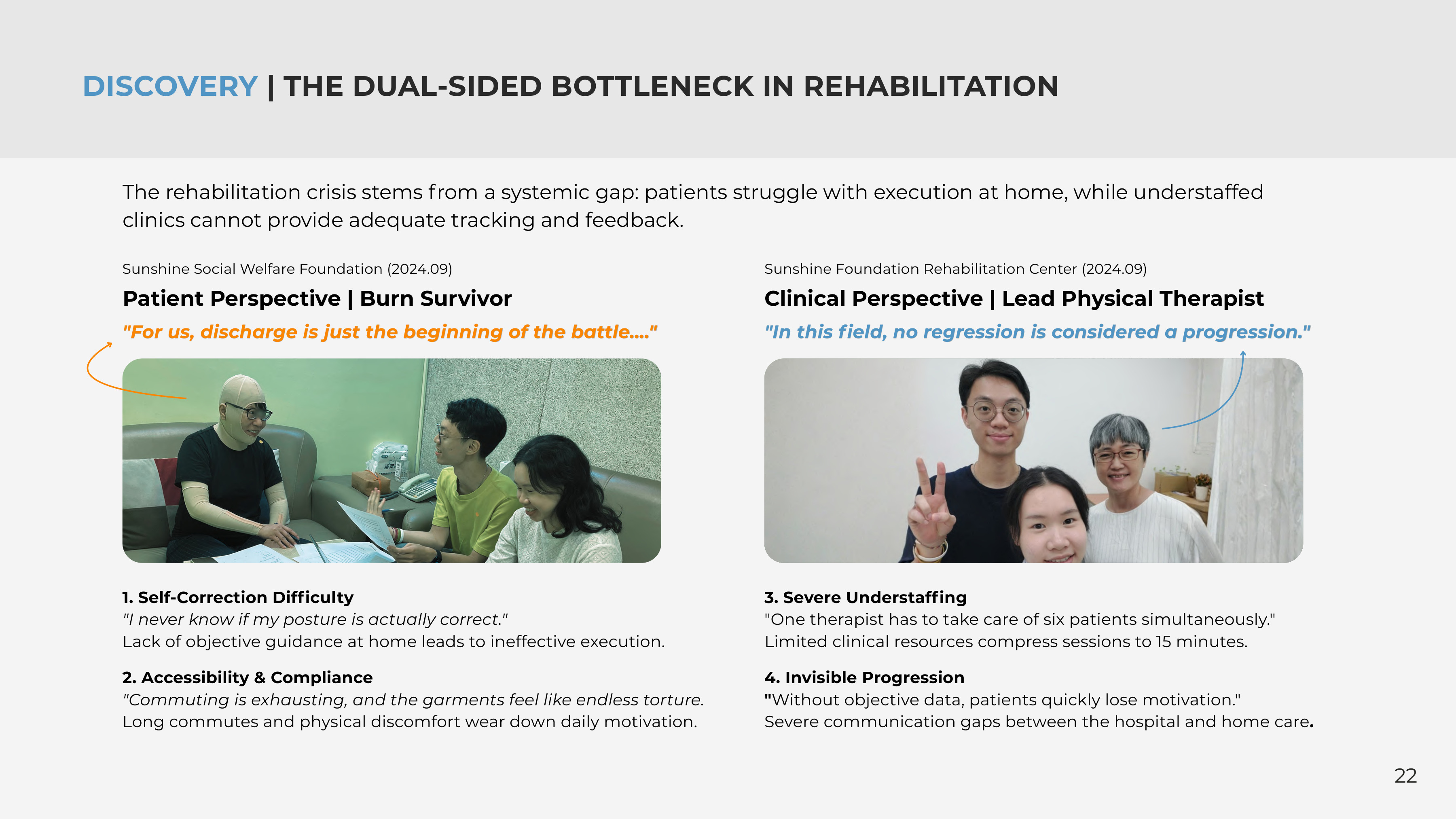 Clinical interviews and user research