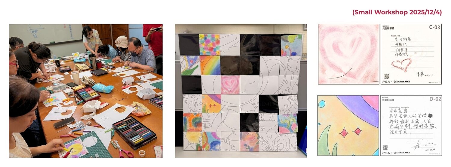 Co-creation pastel wall workshop